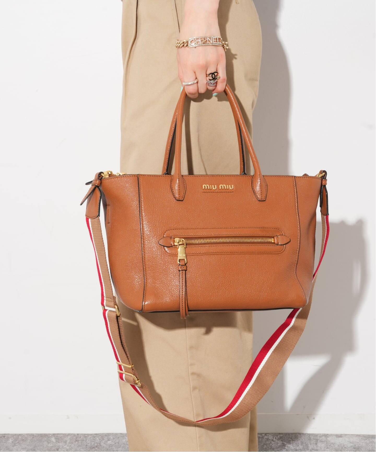 MIU MIU/ミュウミュウ】handbag 2way zip pocket（ハンドバッグ 