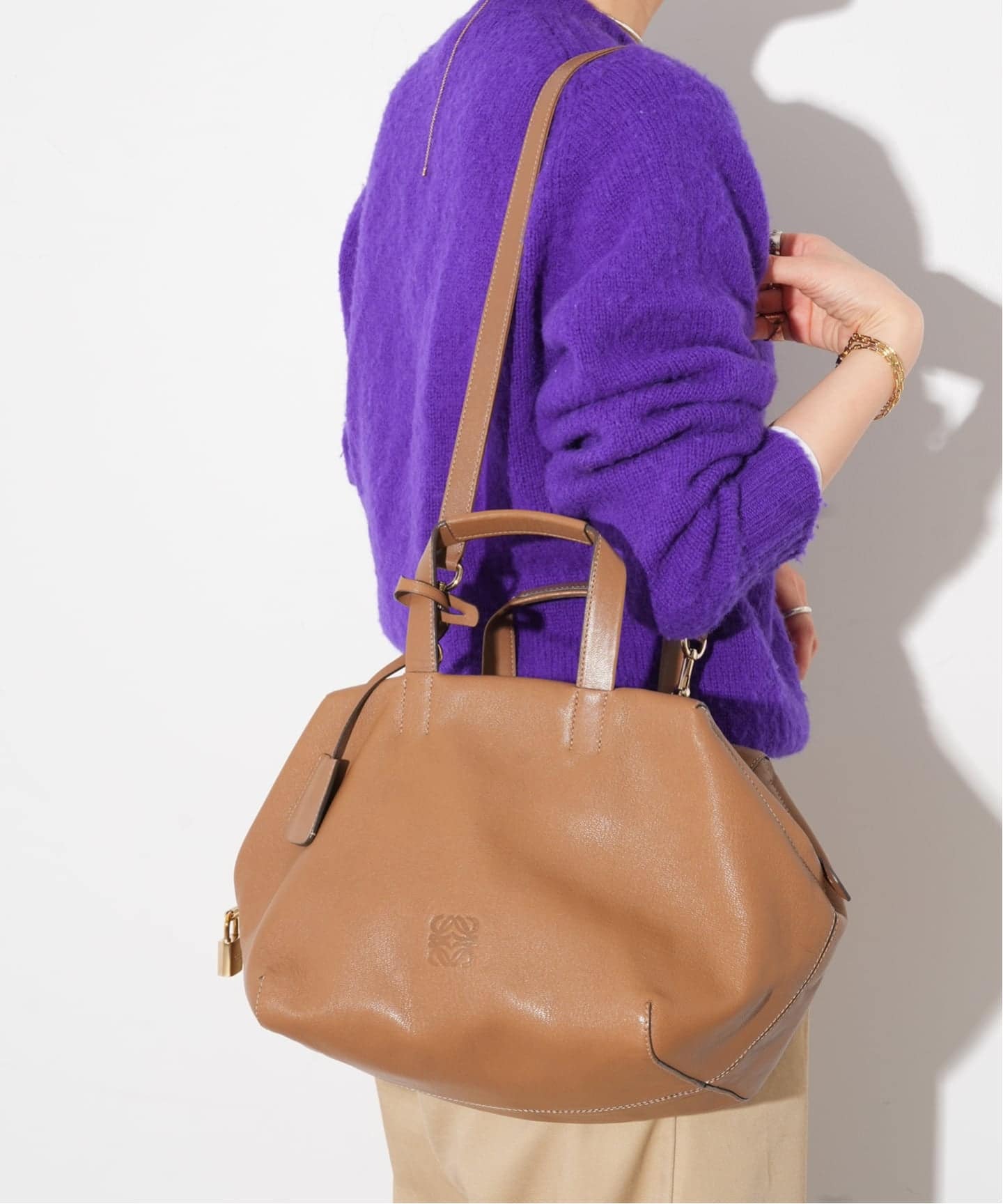 VINTAGE LOEWE/ロエベ】 Origami cubo handbag（ハンドバッグ