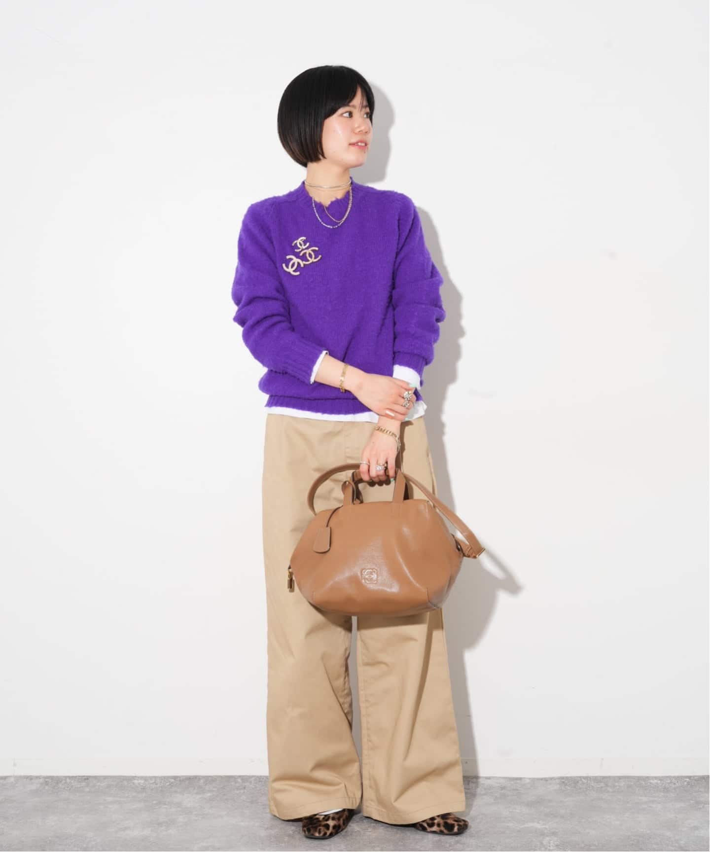 VINTAGE LOEWE/ロエベ】 Origami cubo handbag（ハンドバッグ