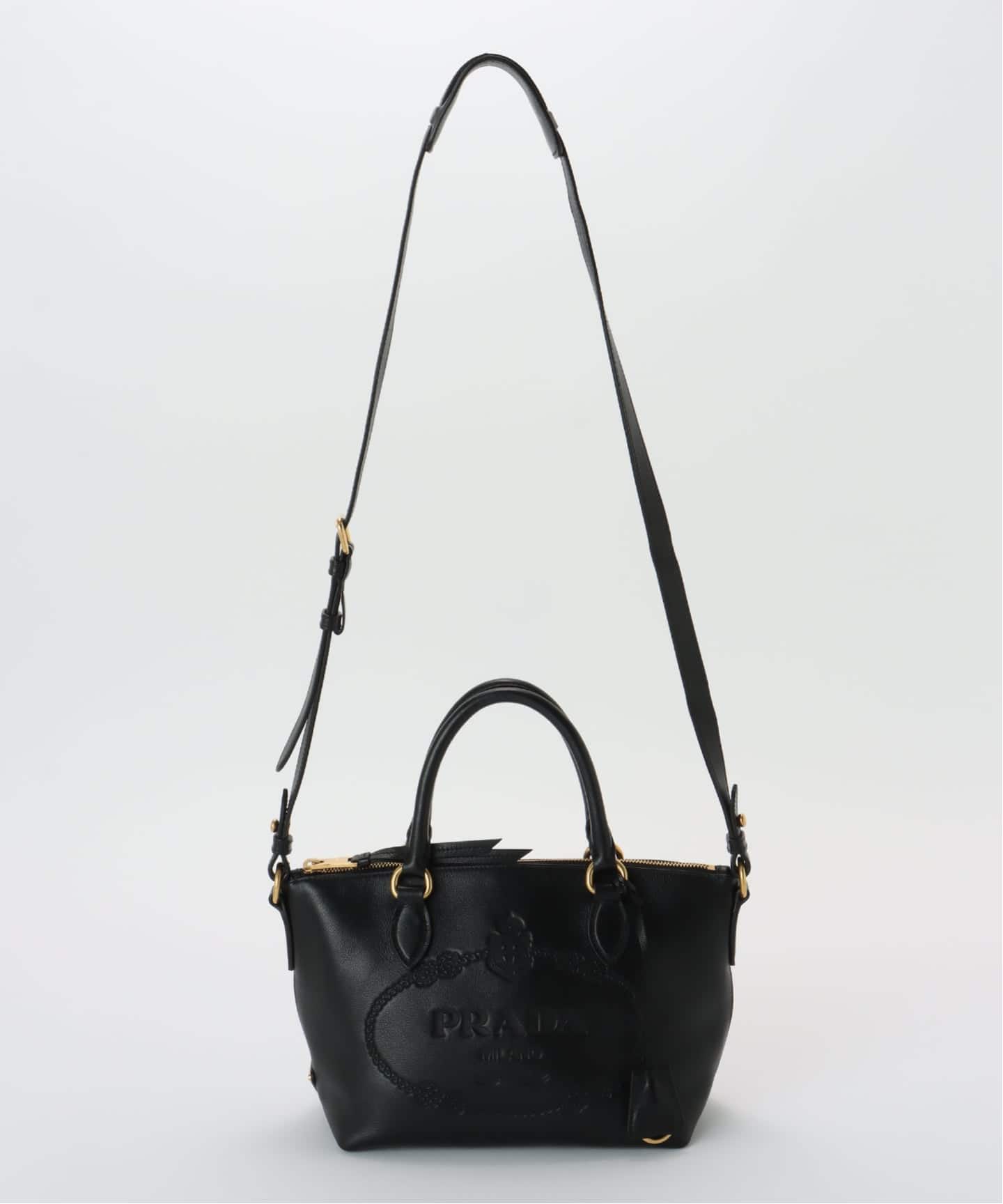 VINTAGE PRADA/プラダ】vitello dino handbag 2way