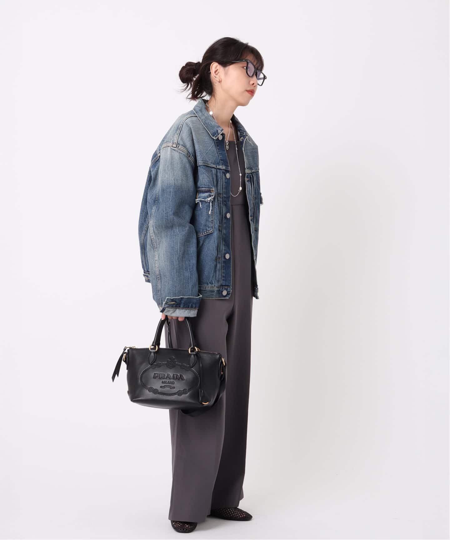 VINTAGE PRADA/プラダ】vitello dino handbag 2way