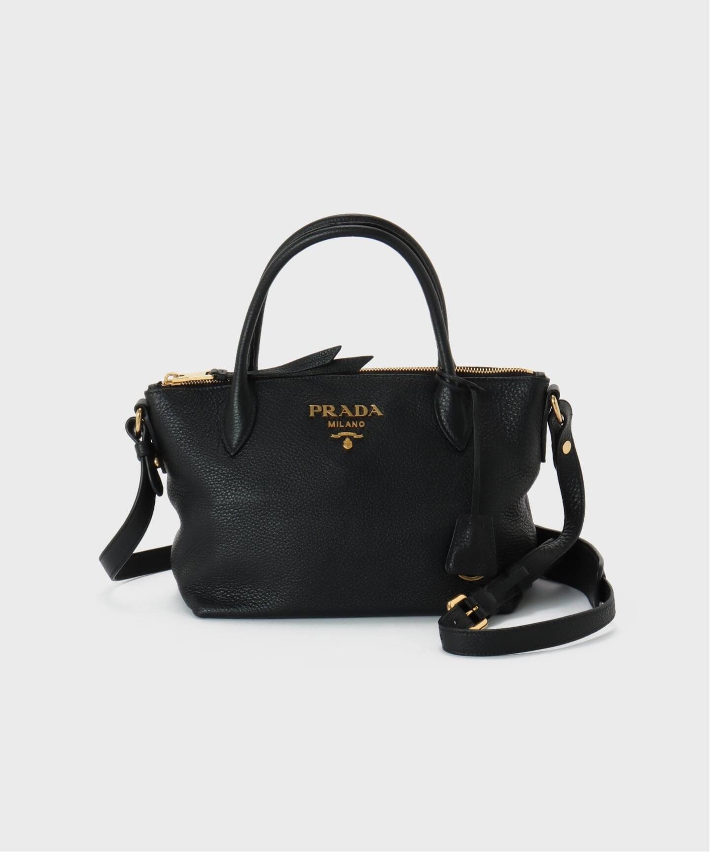PRADA プラダ ヴィッテロ シャイン 2way ハンドバッグ PRADA プラダ