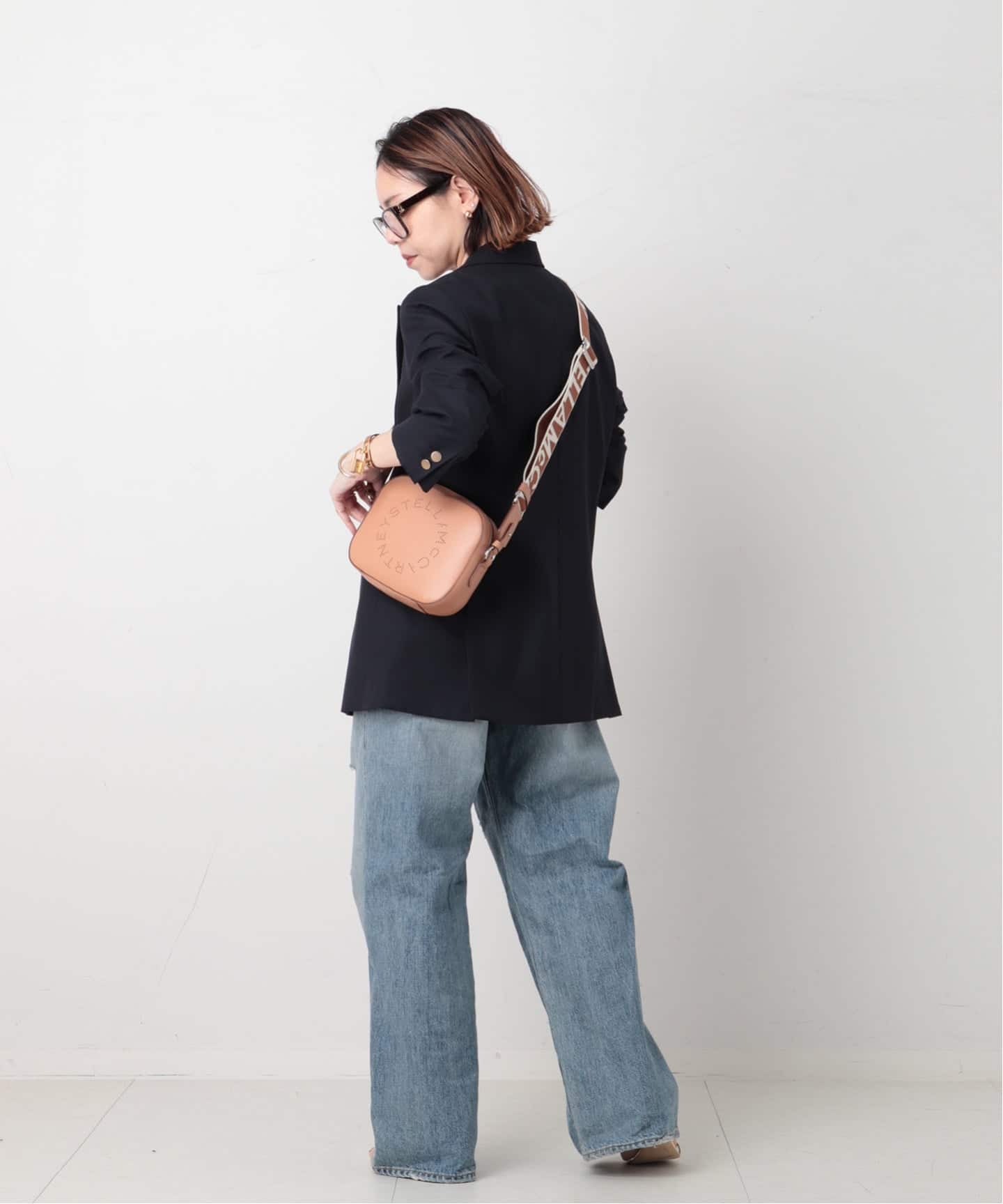 K*️様 【新品同様】 ステラマッカートニーロゴショルダーバッグベージュピンクブ STELLA McCARTNEY/ステラ マッカートニー通販 | ステラ ロゴ ミニ