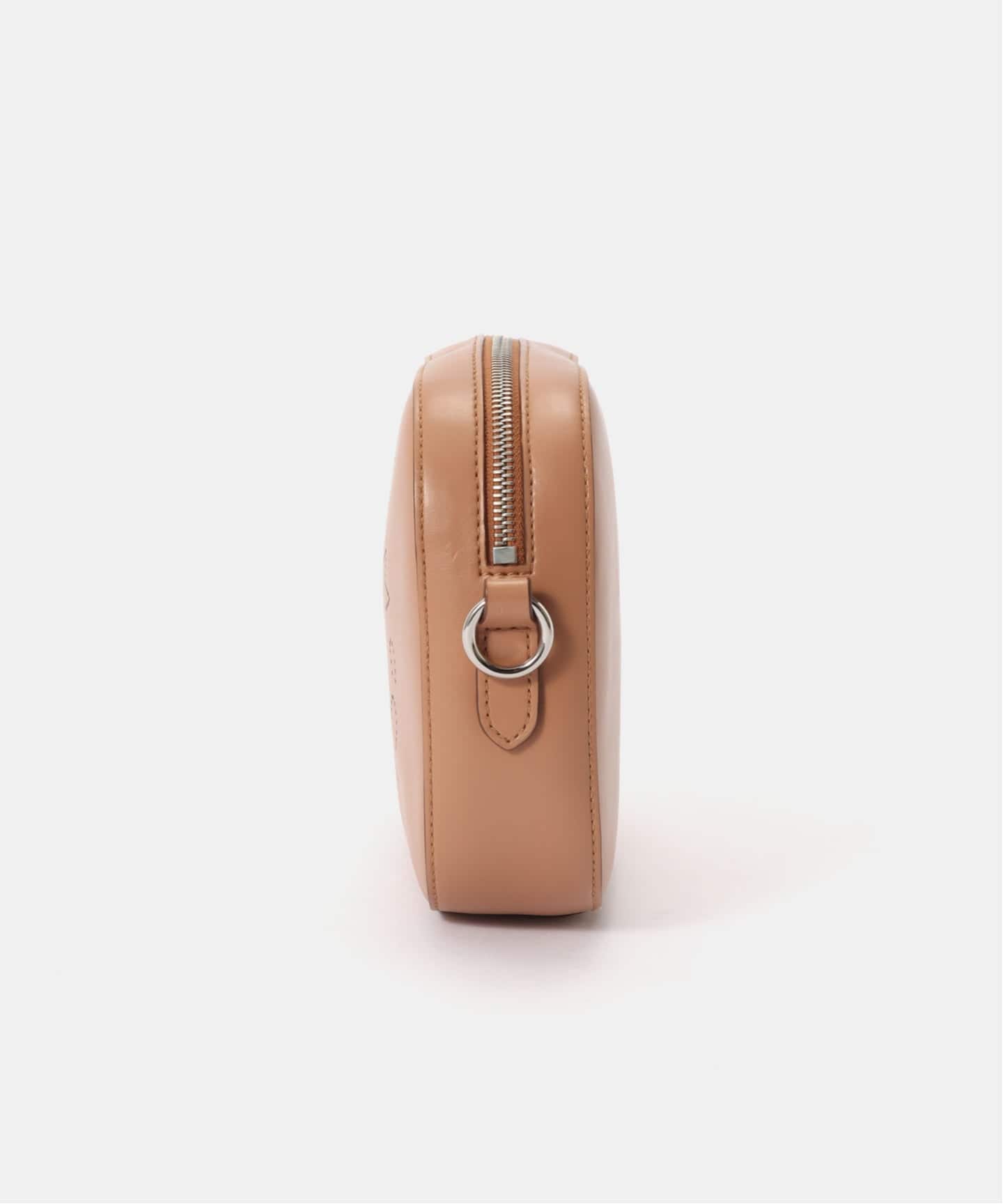 STELLA McCARTNEY ピンクベージュ　ショルダーバッグ　ロゴ Stella McCartney Mini Stella Logo Camera Bag | Pink | FARFETCH
