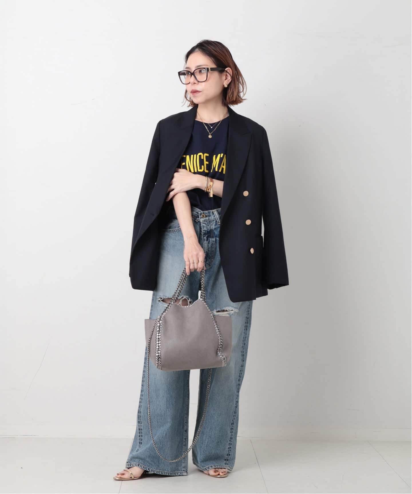 STELLA McCARTNEY/ステラ マッカートニー】 Falabella reversible tote