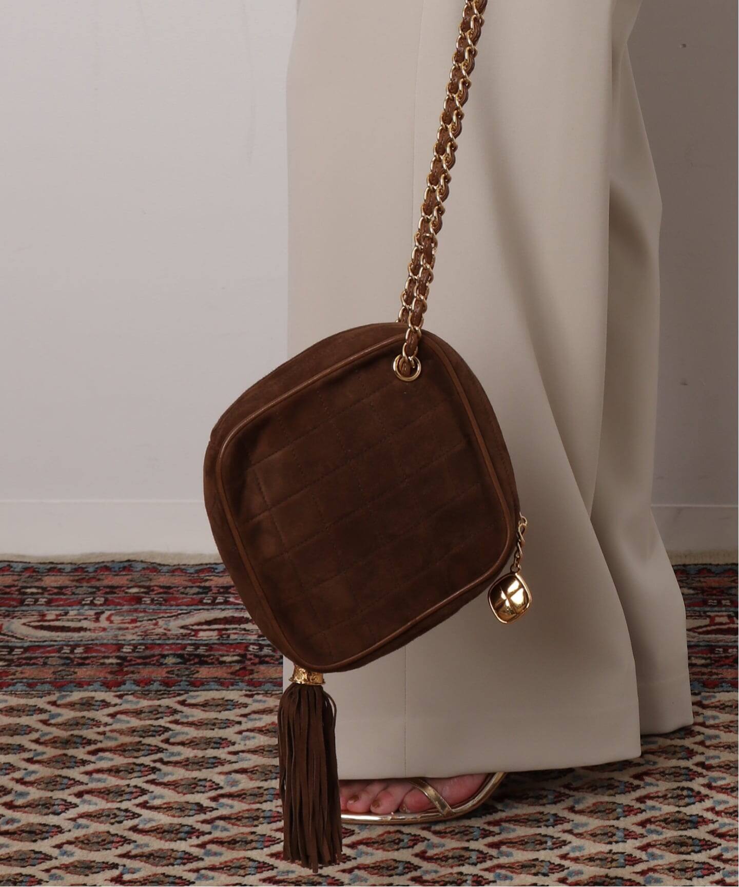 VINTAGE CHANEL/シャネル】 Matelasse タッセルチェーンショルダー