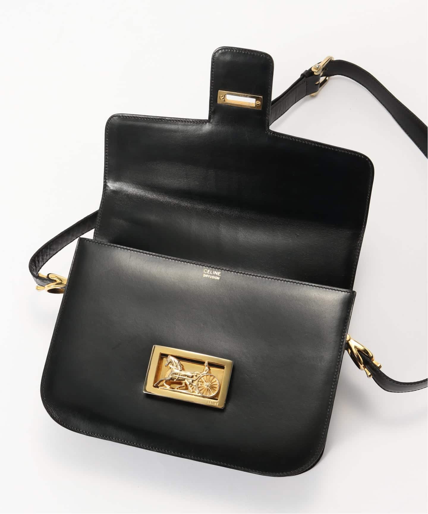 VINTAGE CELINE/セリーヌ】ショルダーバッグ horse carriage