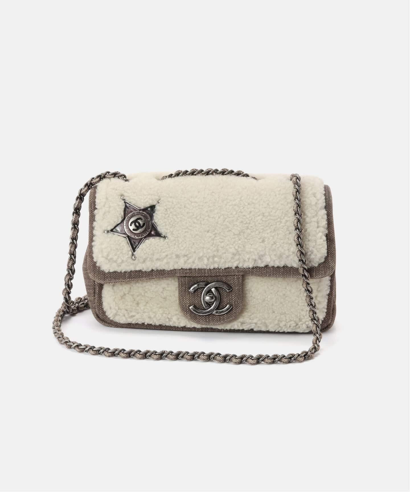 VINTAGE CHANEL/シャネル】Paridalas チェーンショルダーバッグ mouton