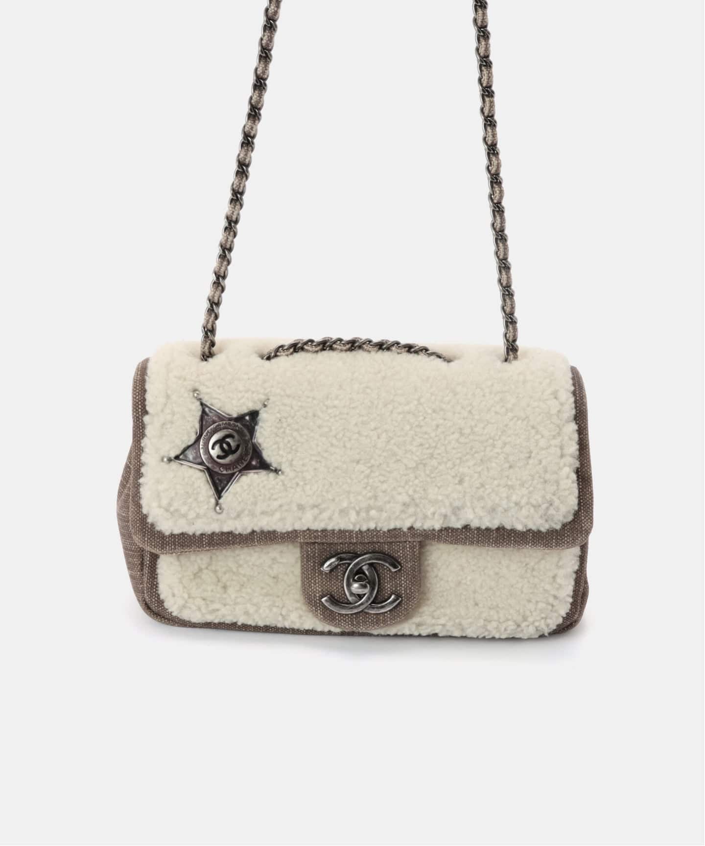 VINTAGE CHANEL/シャネル】Paridalas チェーンショルダーバッグ mouton