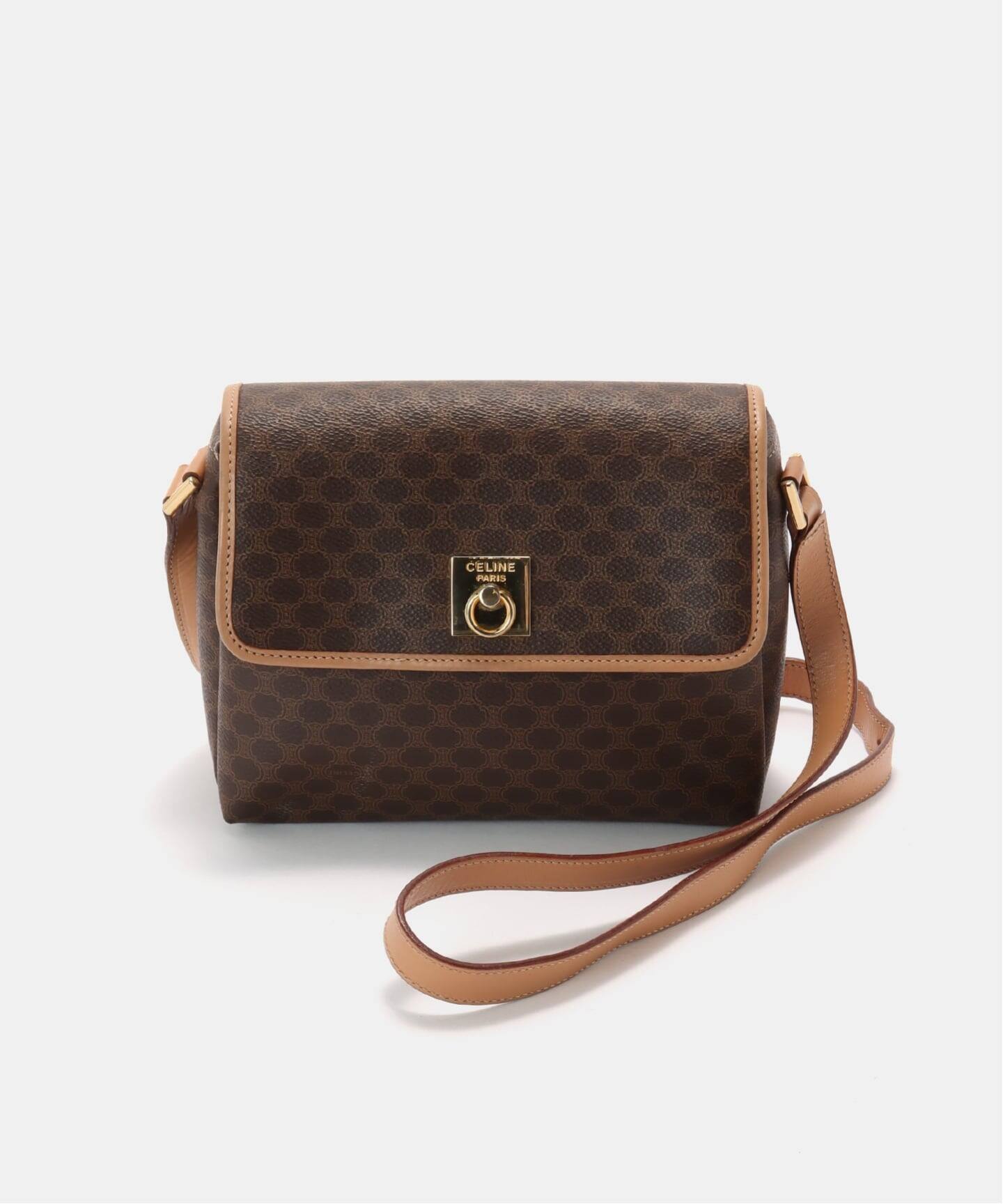 CELINE　セリーヌ ショルダーバッグ Celine Macadam Bag 中古・古着通販】CELINE (セリーヌ) マカダム ショルダーバッグ