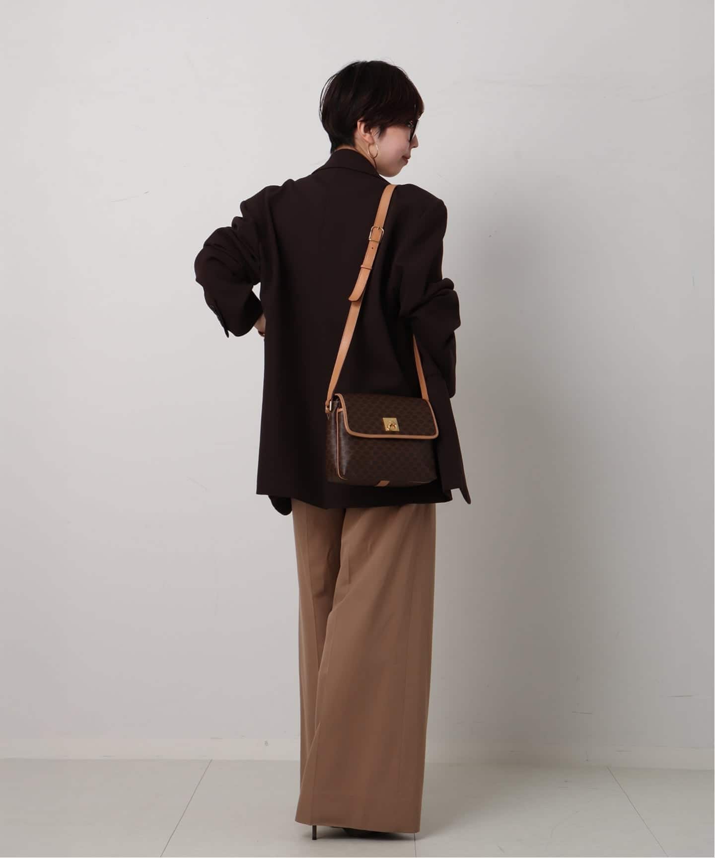 CELINE　セリーヌ ショルダーバッグ Celine Macadam Bag VINTAGE CELINE/セリーヌ】macadam ショルダーバッグ