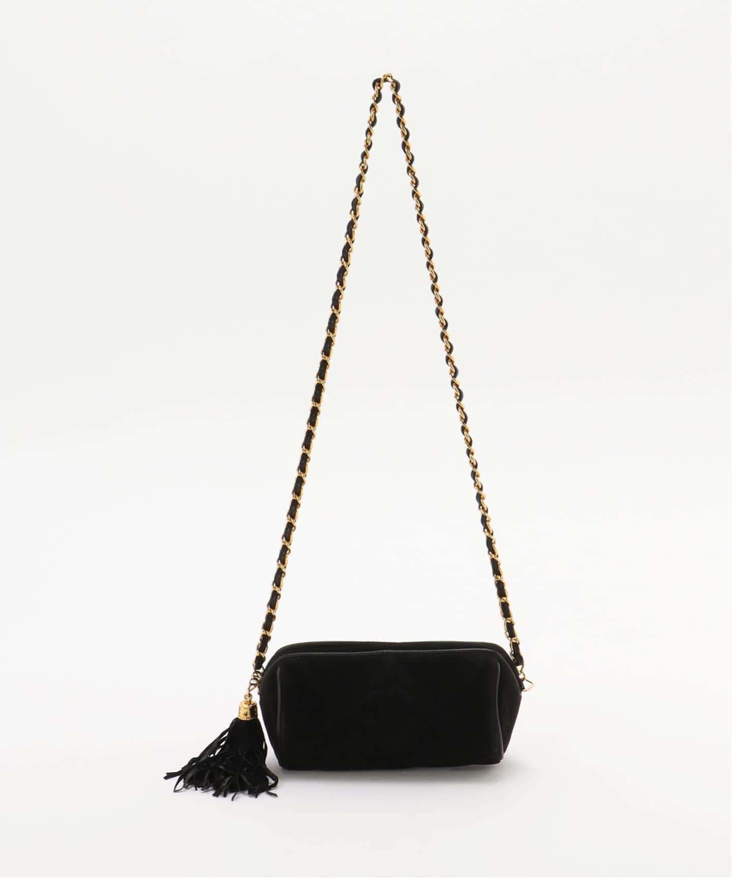 VINTAGE CHANEL/シャネル】 Matelasse タッセルショルダーバッグ suede