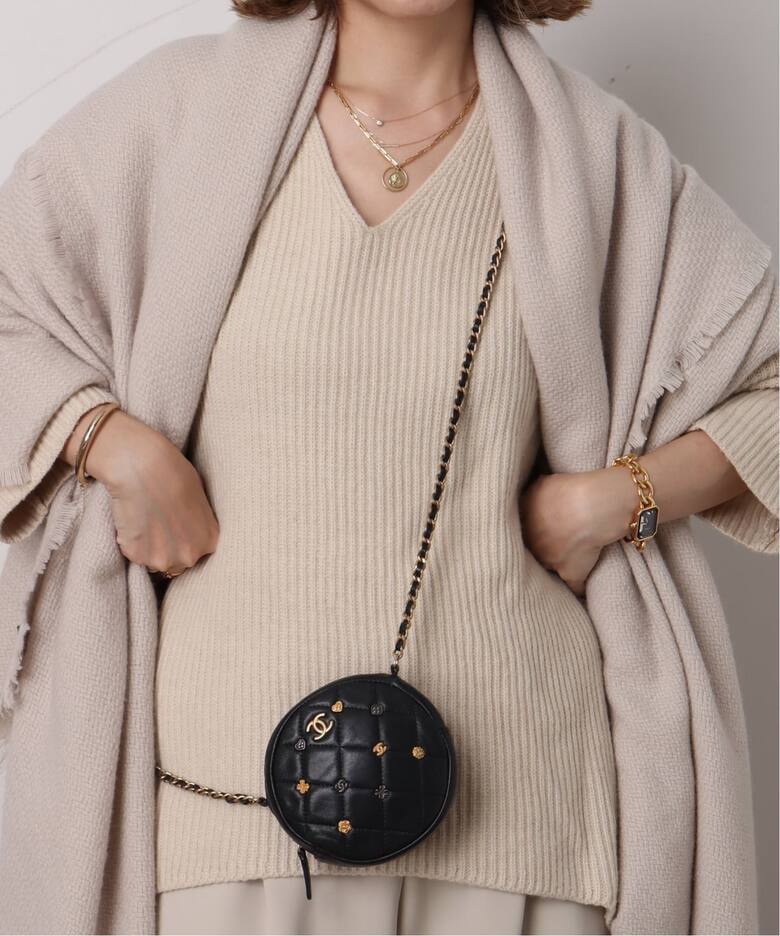 VINTAGE CHANEL/シャネル】 Matelasse アイコン ラウンドショルダー 