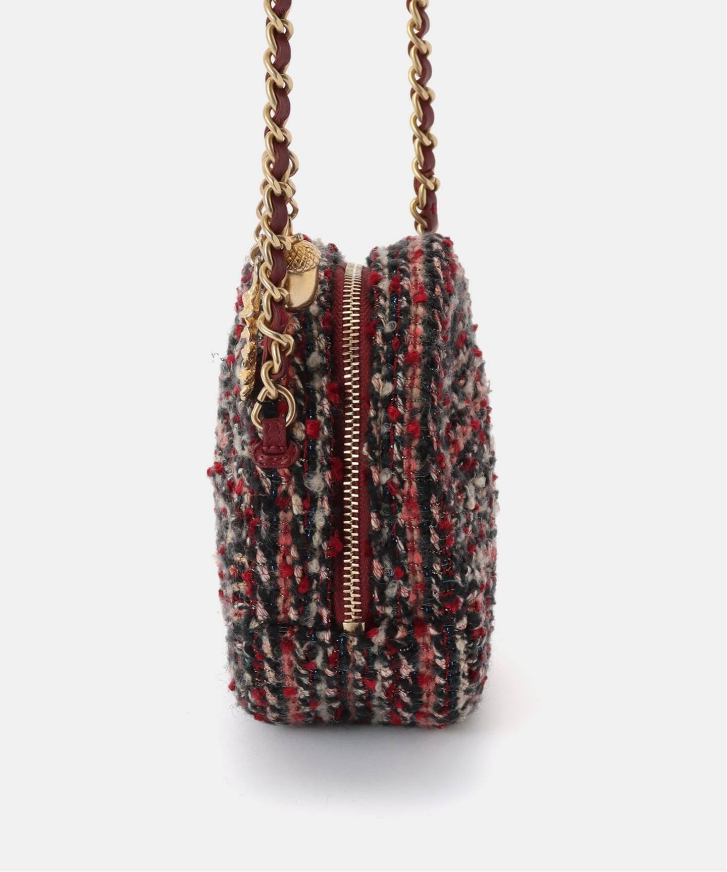 CHANEL/シャネル】ラウンド ミニショルダーバッグ tweed（ショルダー 