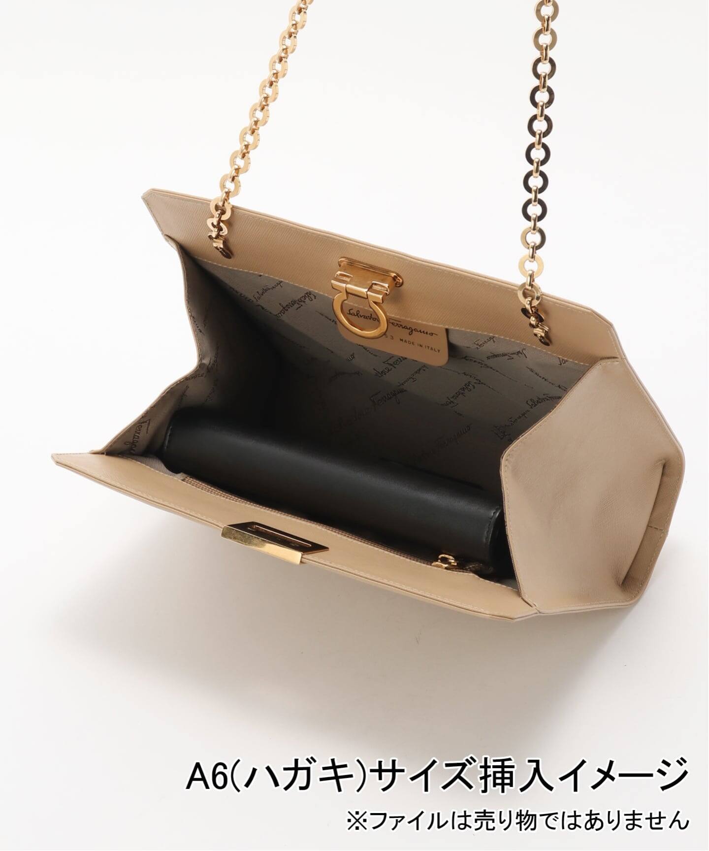 VINTAGE FERRAGAMO/フェラガモ】Gancini 2wayバッグ（ショルダーバッグ