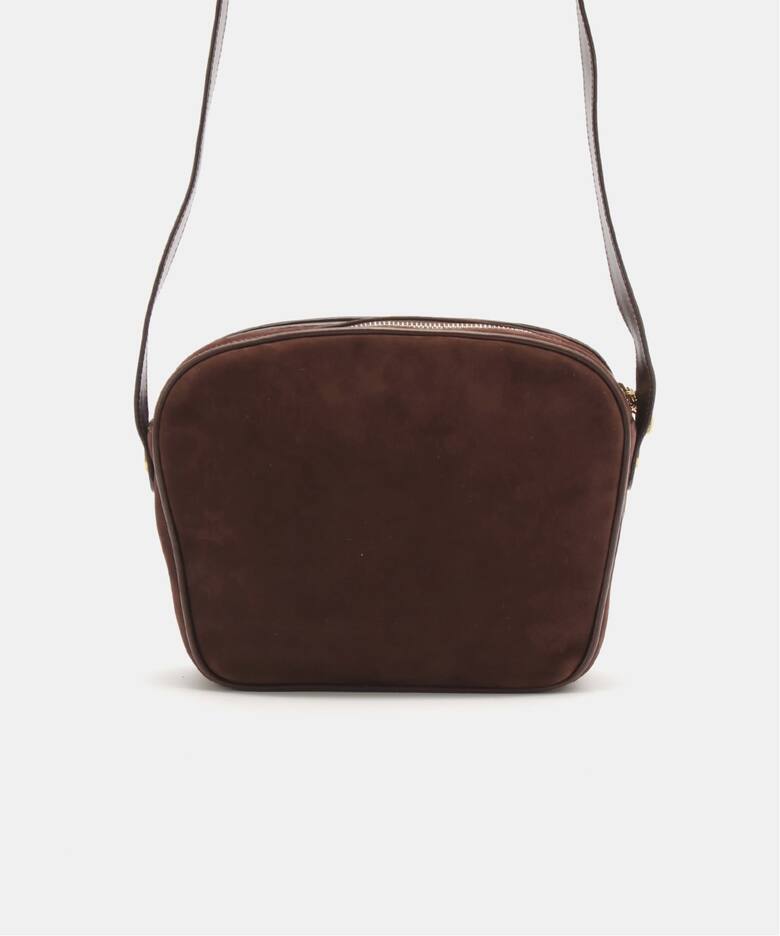 VINTAGE FERRAGAMO/フェラガモ】 Gancini ショルダーバッグ suede  