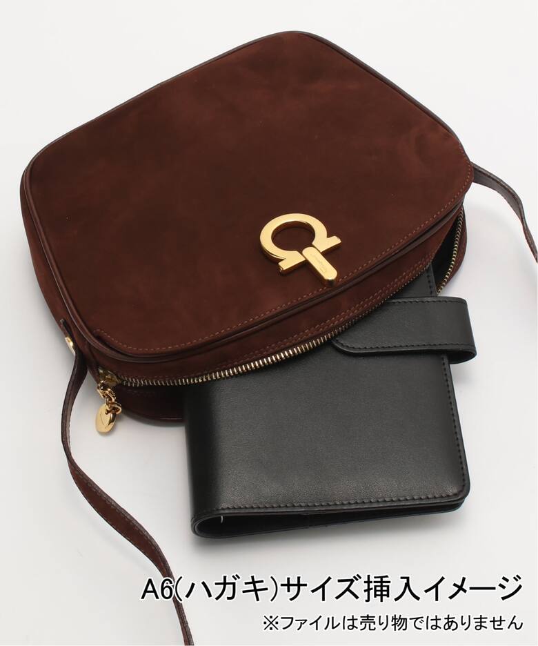 VINTAGE FERRAGAMO/フェラガモ】 Gancini ショルダーバッグ suede  