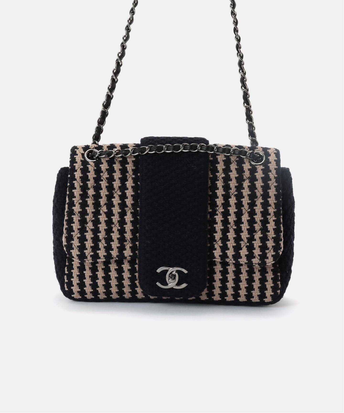 VINTAGE CHANEL/シャネル】チェーンショルダーバッグ tweed