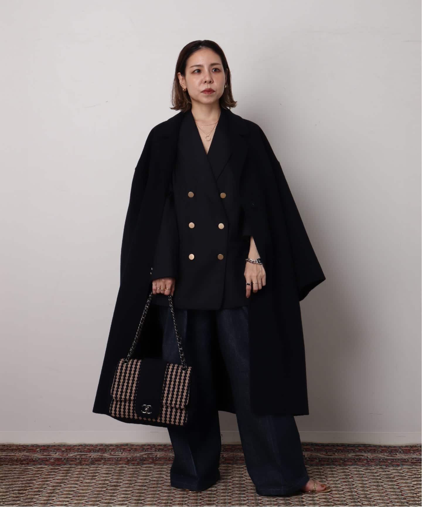 VINTAGE CHANEL/シャネル】チェーンショルダーバッグ tweed