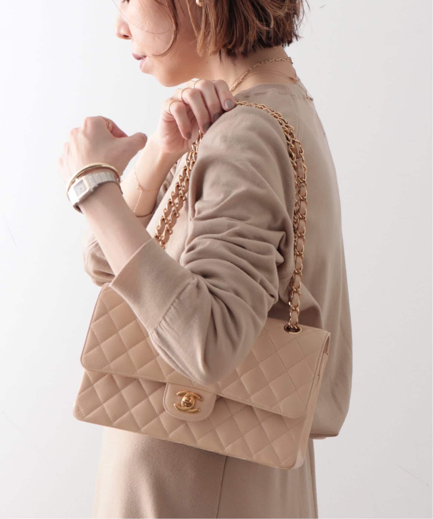 VINTAGE CHANEL/シャネル】 Matelasse チェーンショルダーバッグ 25