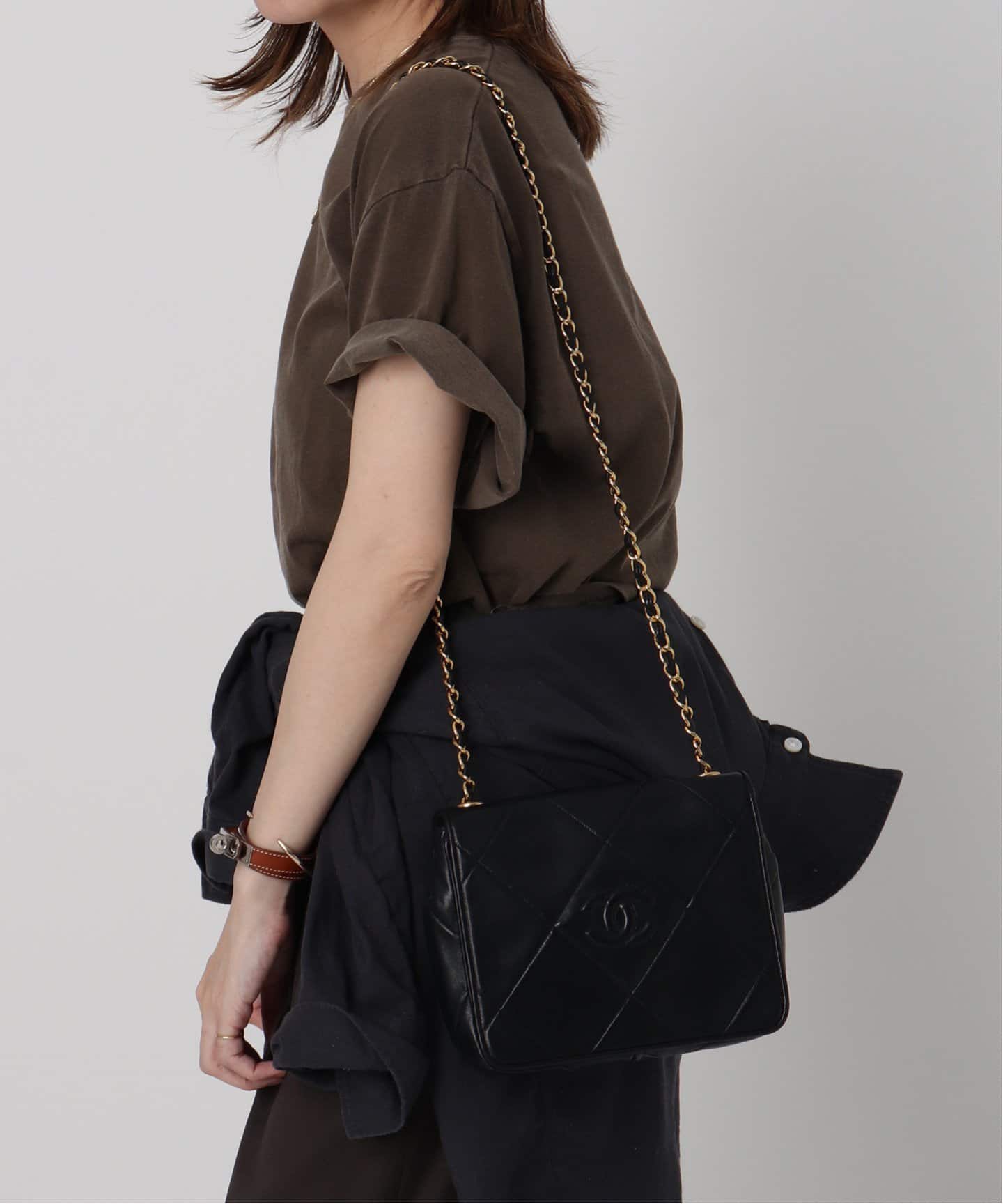 VINTAGE CHANEL/シャネル】 Matelasse チェーンショルダーバッグ