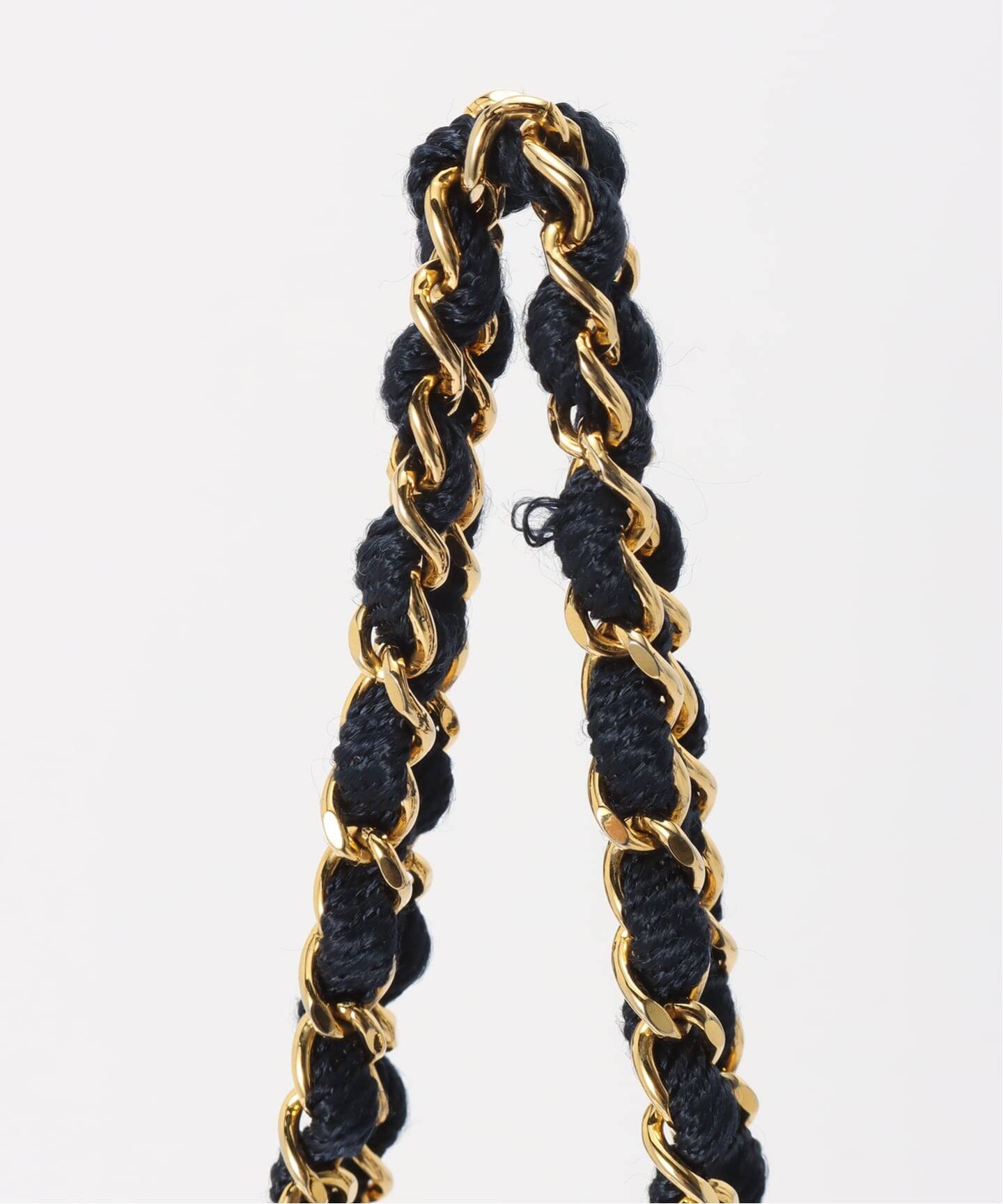 VINTAGE CHANEL/シャネル】チェーンショルダーバッグ bicolor raffia