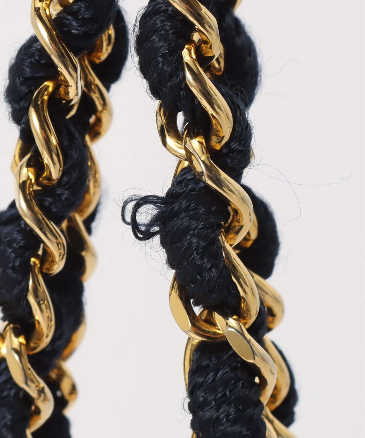 VINTAGE CHANEL/シャネル】チェーンショルダーバッグ bicolor raffia