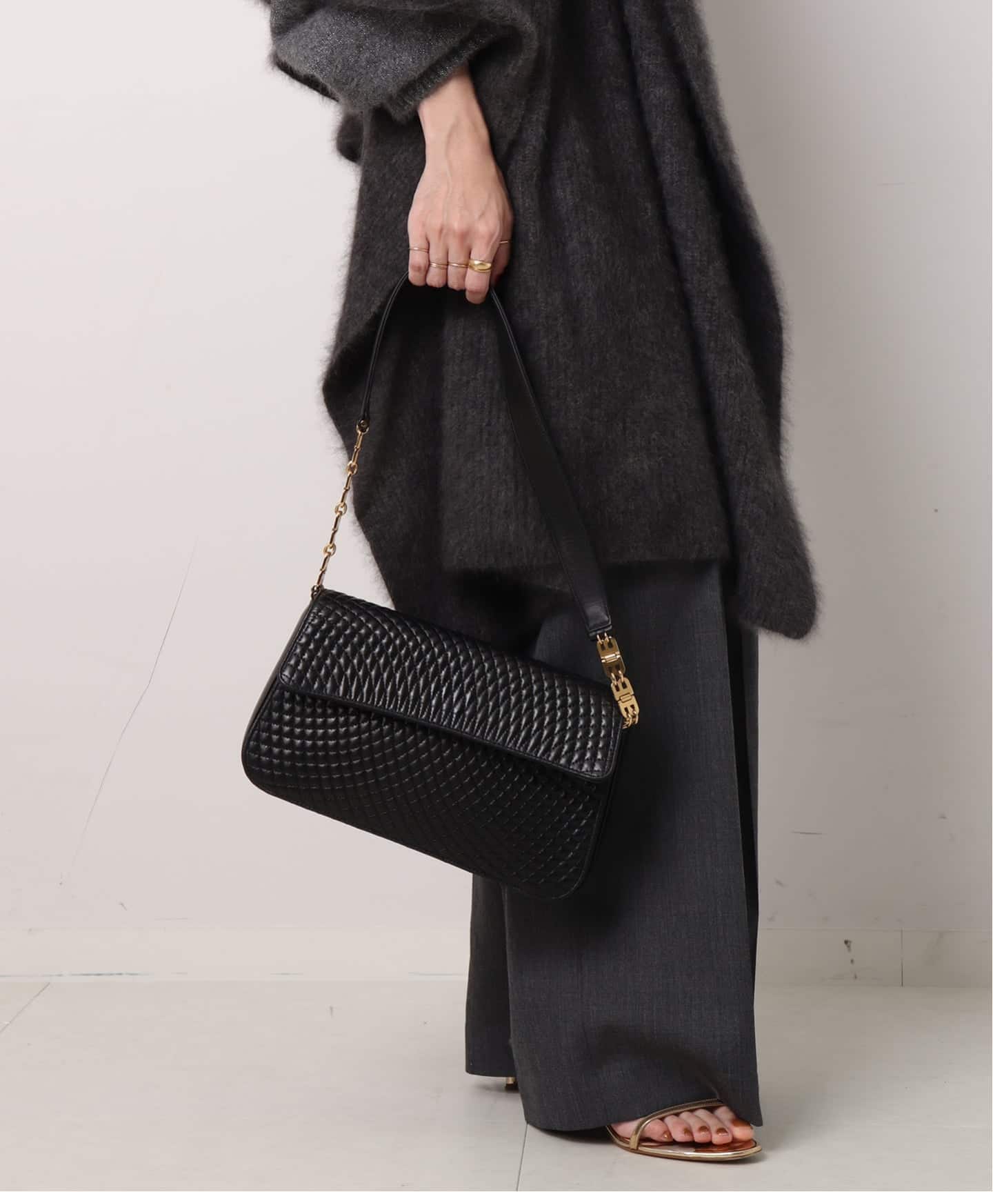 VINTAGE BALLY クロコダイルレザー ミニチェーンショルダーバッグ VINTAGE BALLY/バリー】チェーンショルダーバッグ（ショルダーバッグ