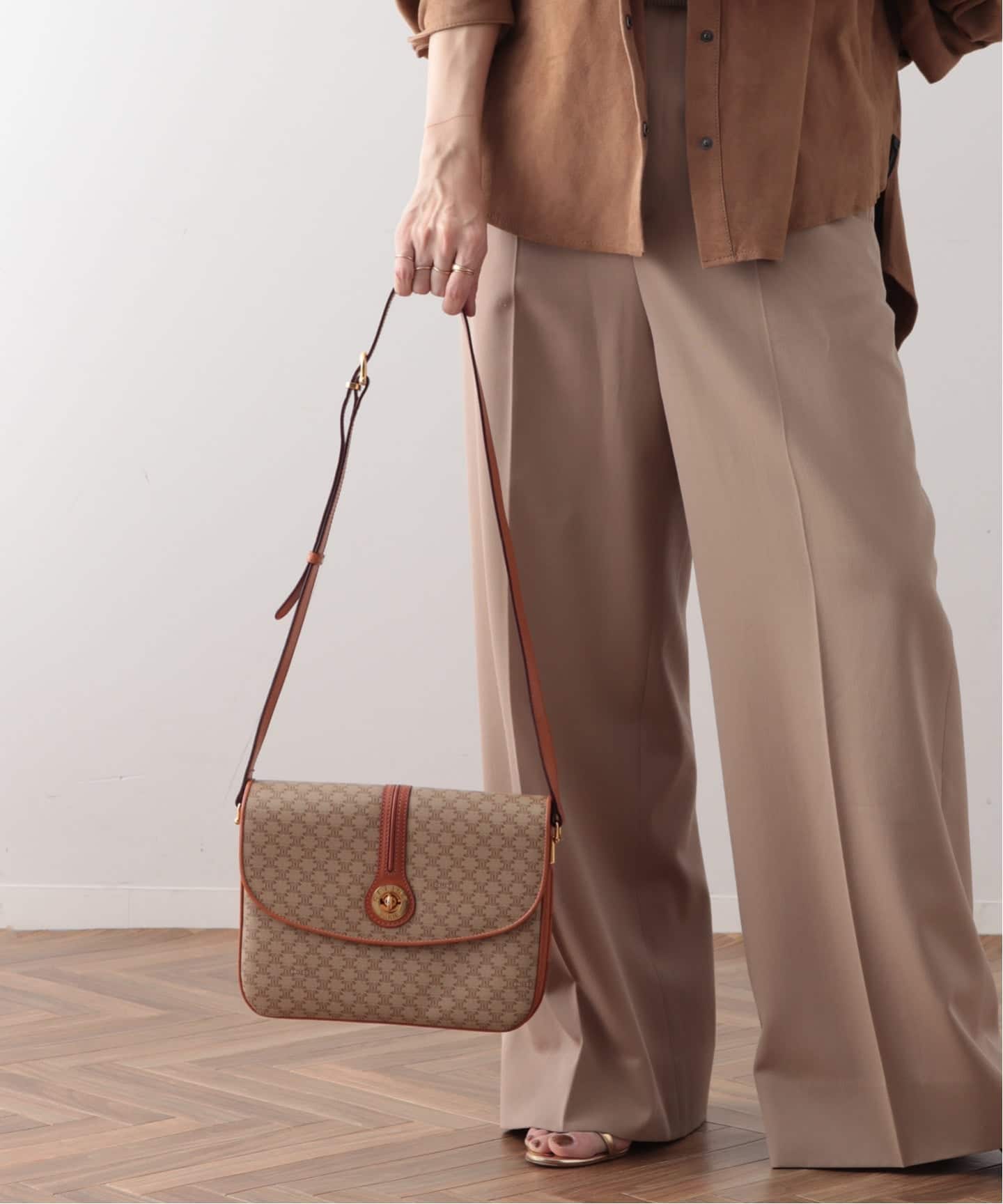 VINTAGE CELINE/セリーヌ】macadam ショルダーバッグ（ショルダー