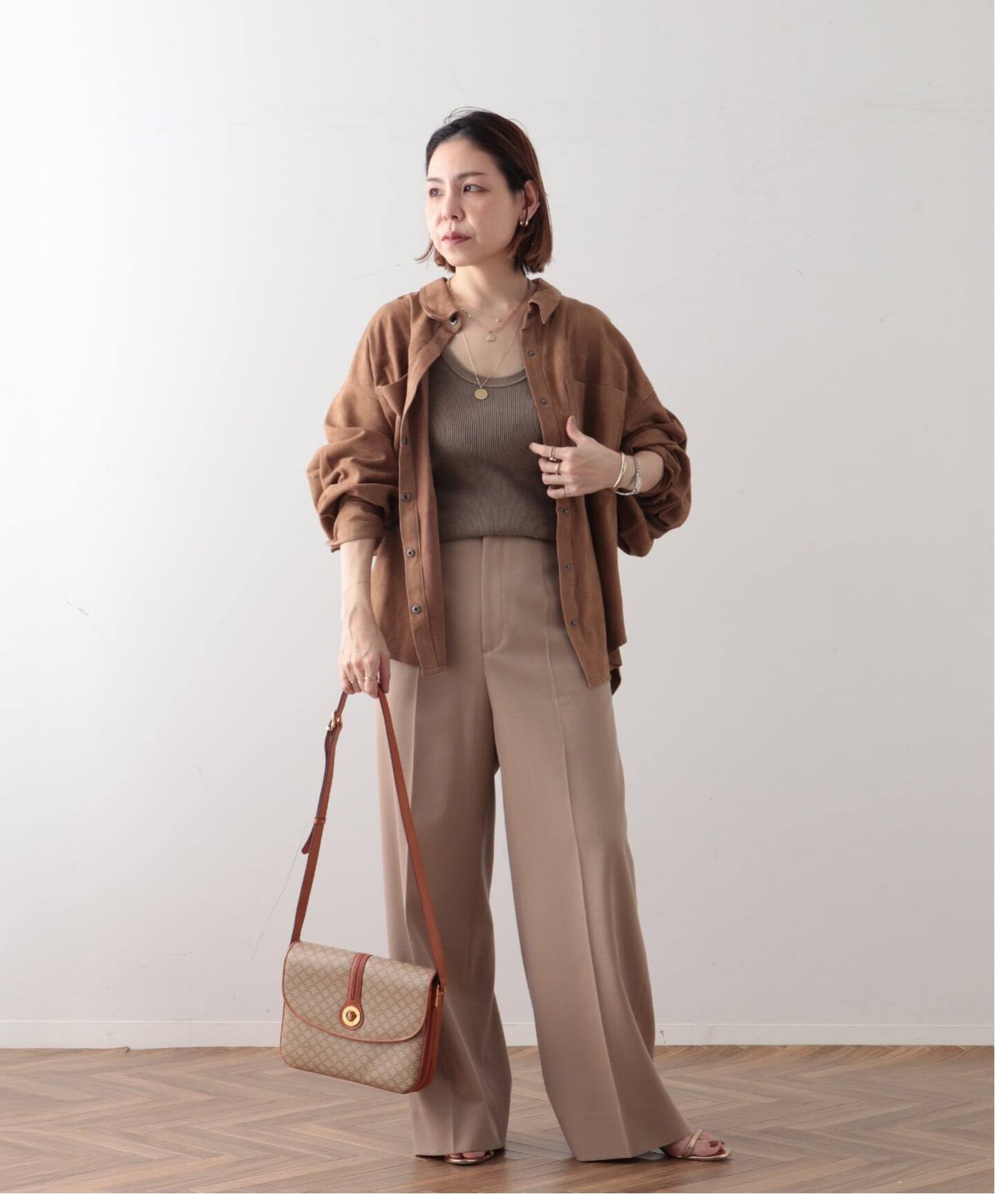 VINTAGE CELINE/セリーヌ】macadam ショルダーバッグ（ショルダー