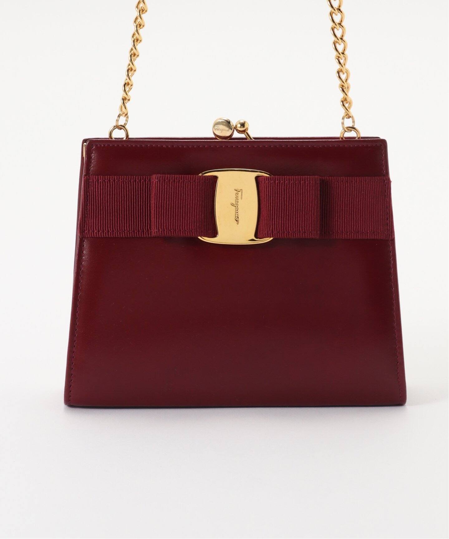 VINTAGE FERRAGAMO/フェラガモ】 Vara ミニショルダーバッグ