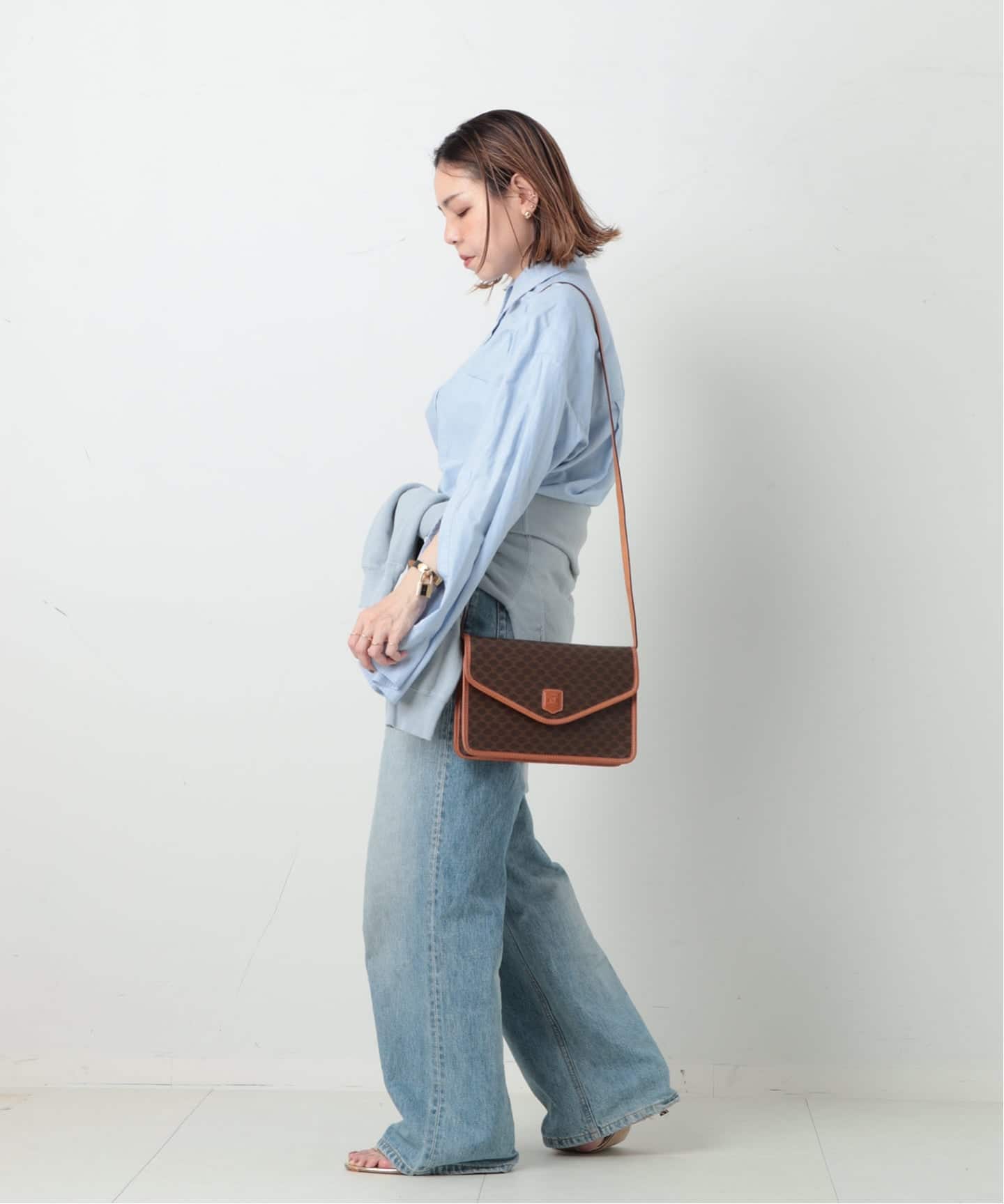 VINTAGE CELINE/セリーヌ】macadam ショルダーバッグ（ショルダー