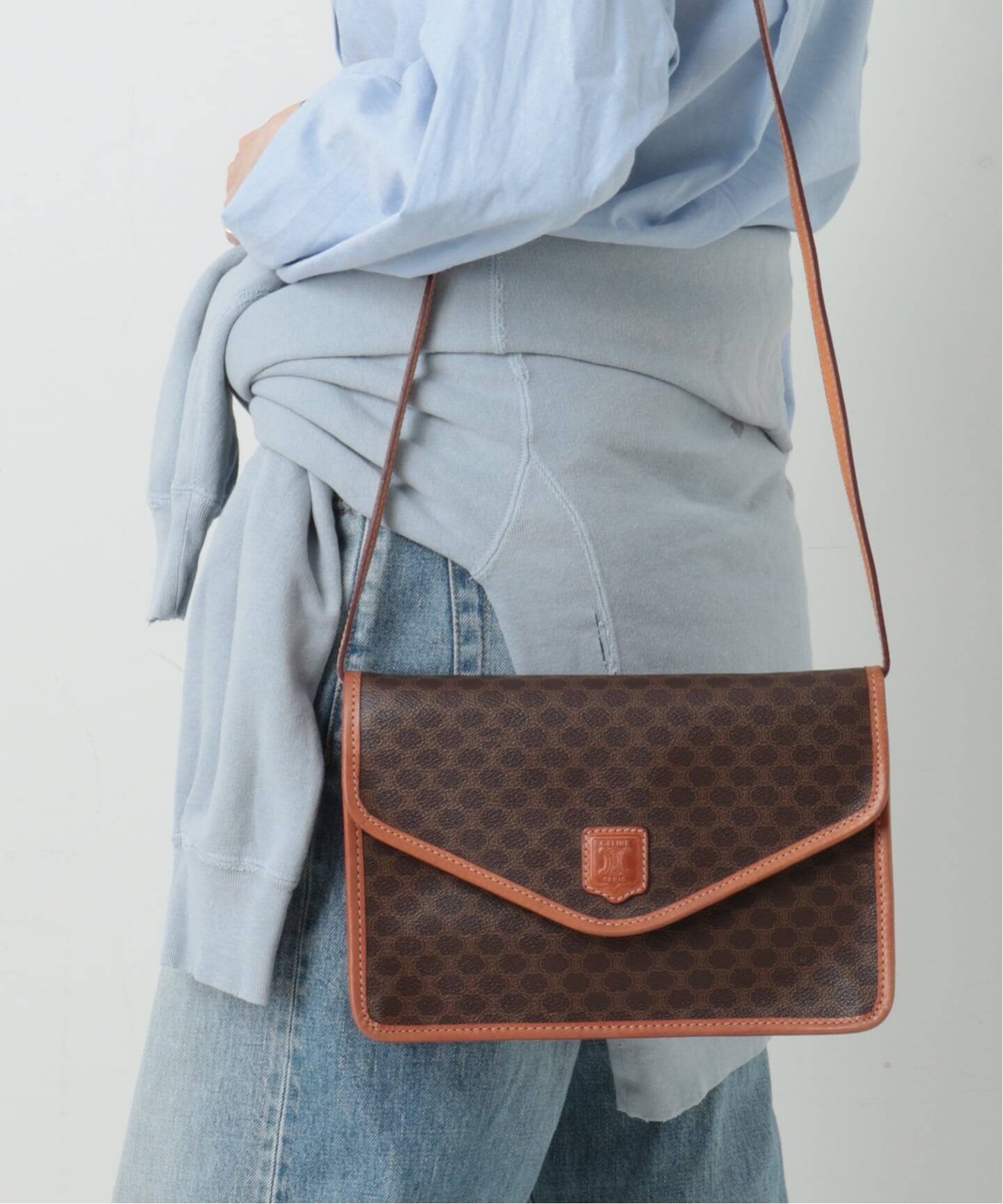 VINTAGE CELINE/セリーヌ】macadam ショルダーバッグ（ショルダー 