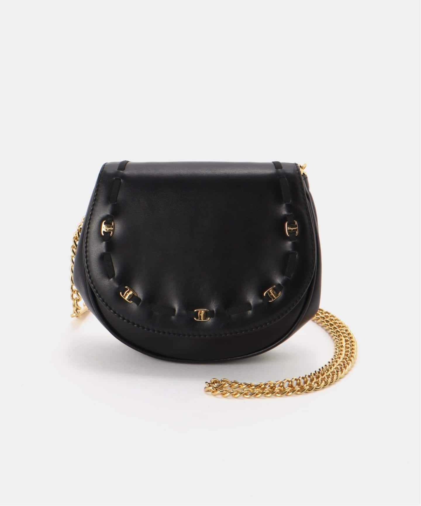 VINTAGE FERRAGAMO/フェラガモ】 Vara チェーンショルダー ミニバッグ