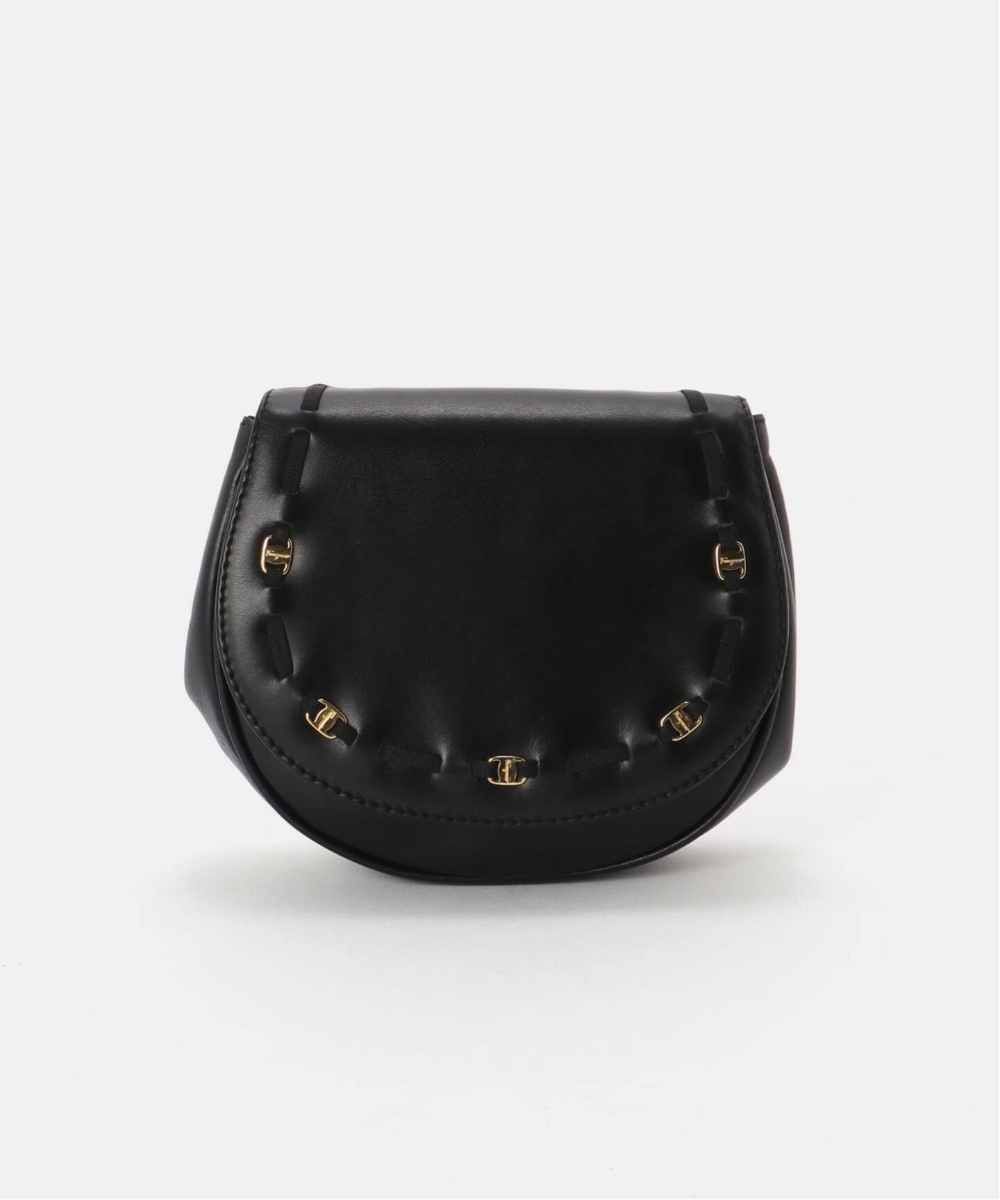 VINTAGE FERRAGAMO/フェラガモ】 Vara チェーンショルダー ミニバッグ