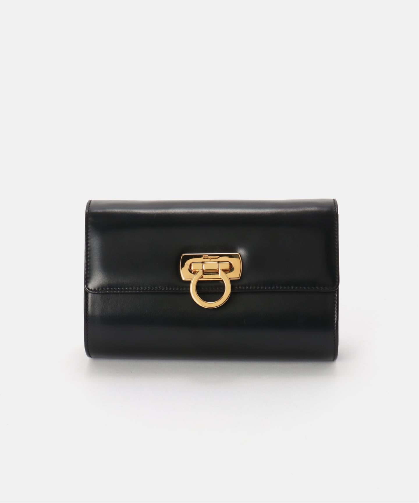 VINTAGE FERRAGAMO/フェラガモ】 Gancini チェーンショルダーバッグ