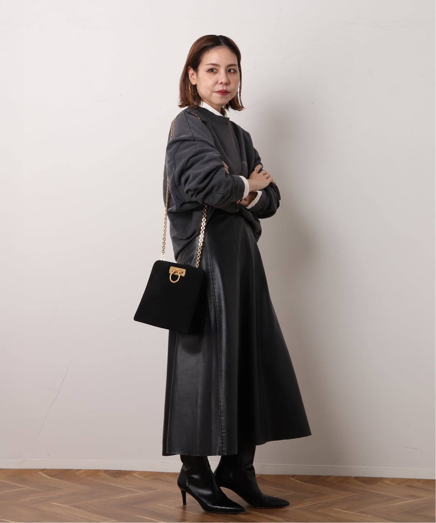 VINTAGE FERRAGAMO/フェラガモ】 Gancini チェーンショルダーバッグ