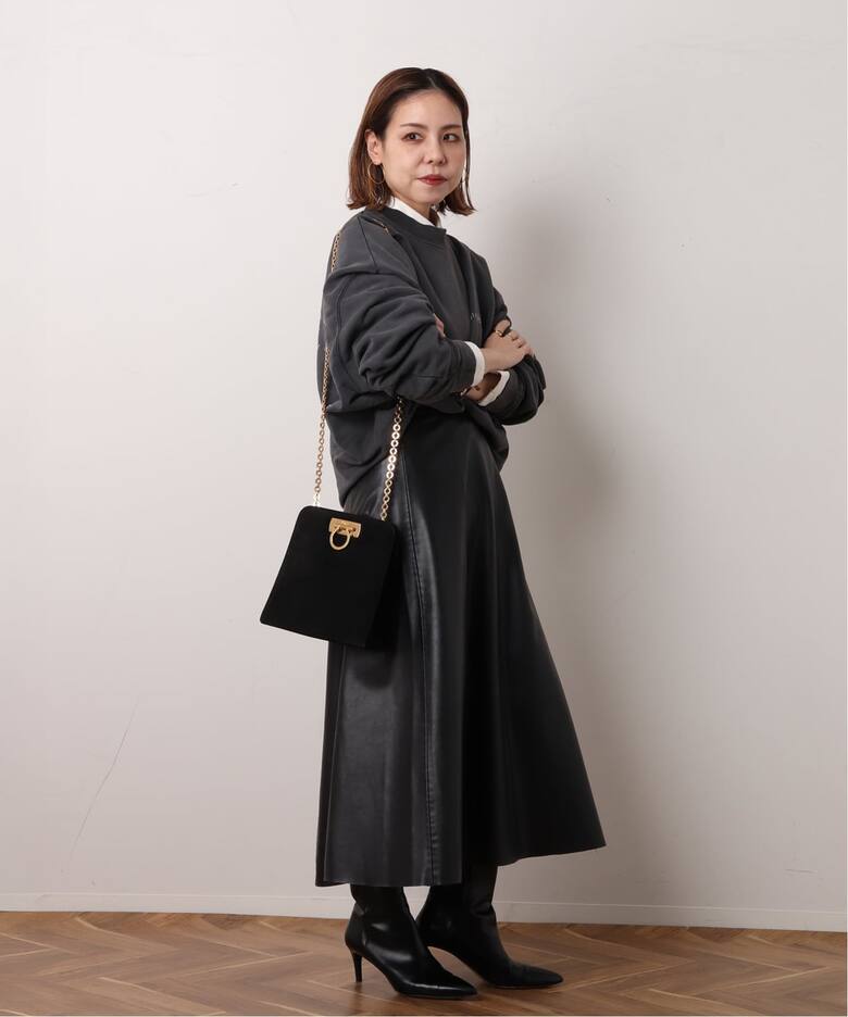 VINTAGE FERRAGAMO/フェラガモ】 Gancini チェーンショルダーバッグ 