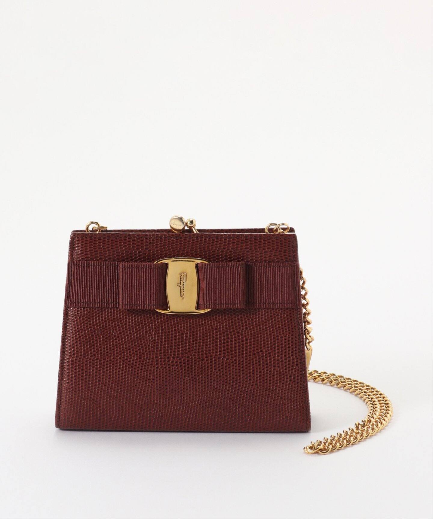 直営店☆Ferragamo☆SALE! 可愛い♪VARA ミニショルダーバッグ VINTAGE FERRAGAMO/フェラガモ】 Vara ミニショルダーバッグ