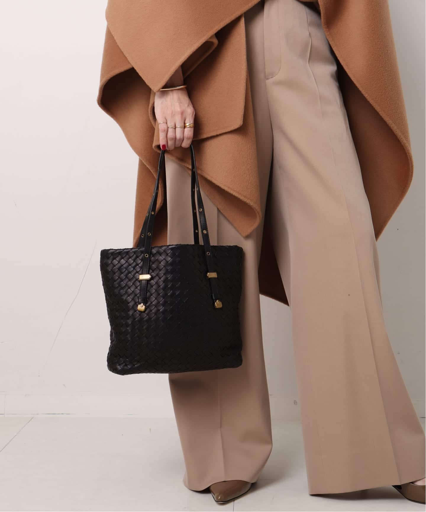 BOTTEGA VENETA(ボッテガヴェネタ) ショルダーバッグ コッカー 144413 ダークブラウン レザー BOTTEGA VENETA（ボッテガ・ヴェネタ） バッグ レディース ショルダー