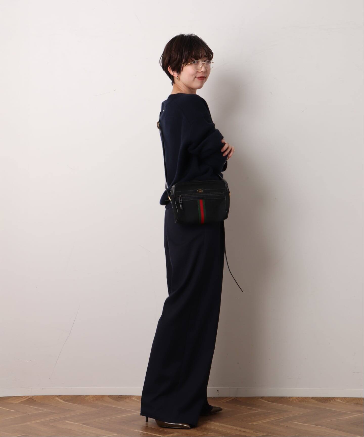 希少　GUCCI GG柄 ヴィンテージ 2WAY ショルダー クラッチ ブラック VINTAGE GUCCI /グッチ】 ショルダーバッグ gg web（ショルダーバッグ