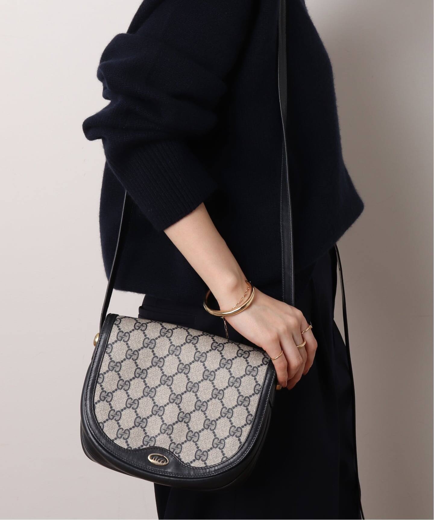 VINTAGE GUCCI /グッチ】 ショルダーバッグ gg（ショルダーバッグ 