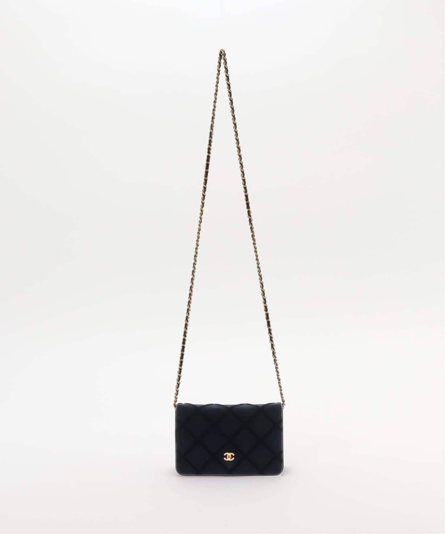 VINTAGE CHANEL/シャネル】チェーンウォレットバッグ velor