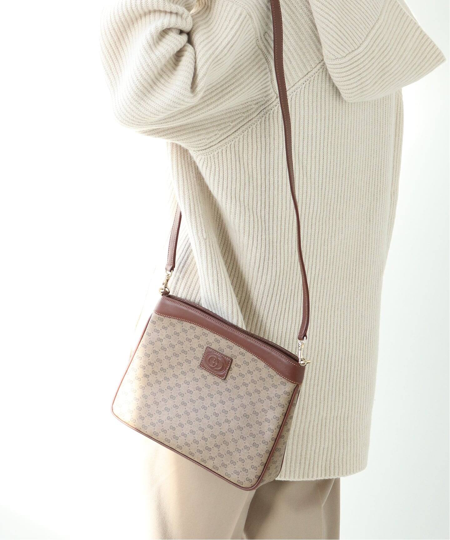 VINTAGE GUCCI /グッチ】ショルダーバッグ micro gg（ショルダーバッグ 