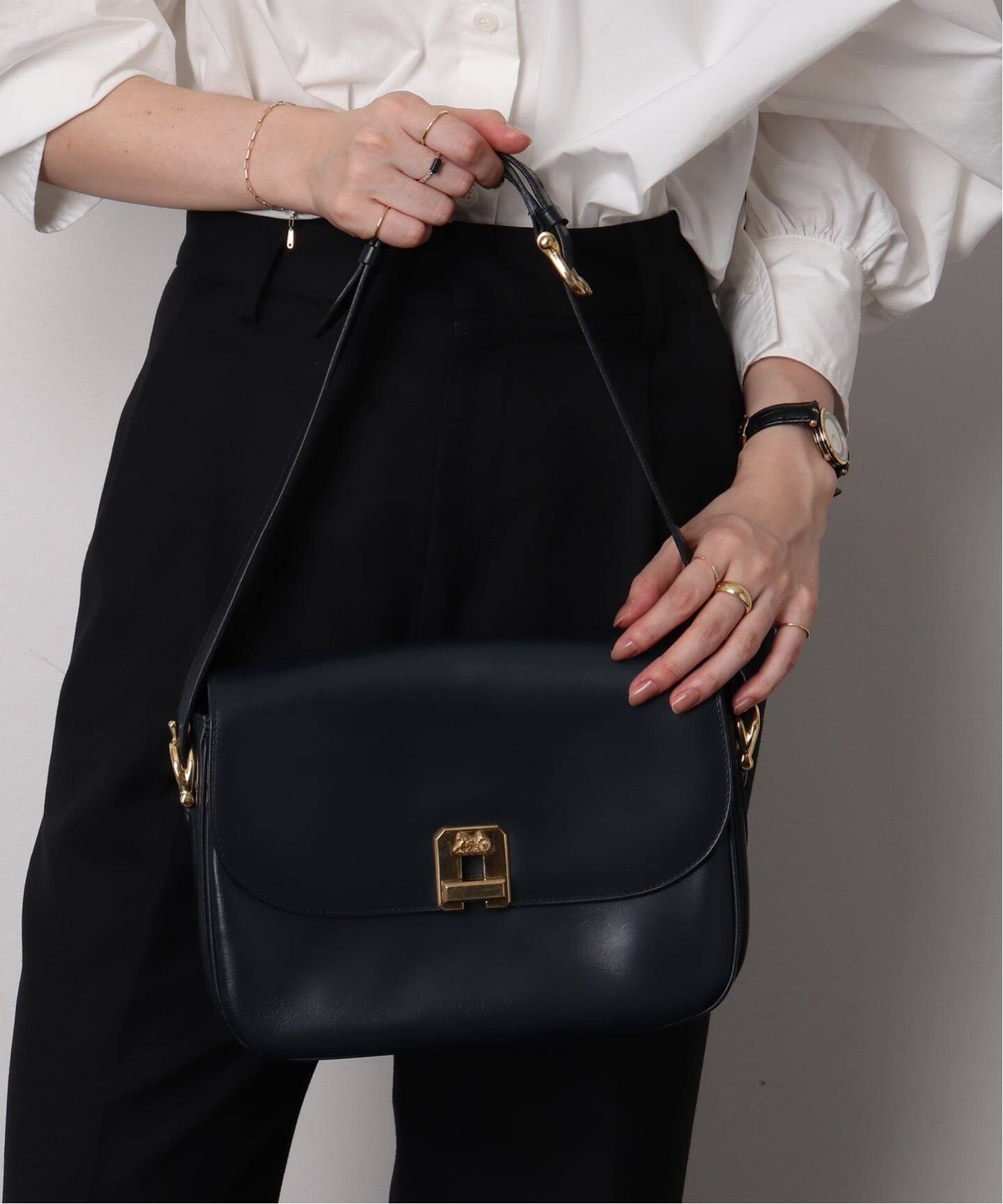 VINTAGE CELINE/セリーヌ】ショルダーバッグ horse carriage 