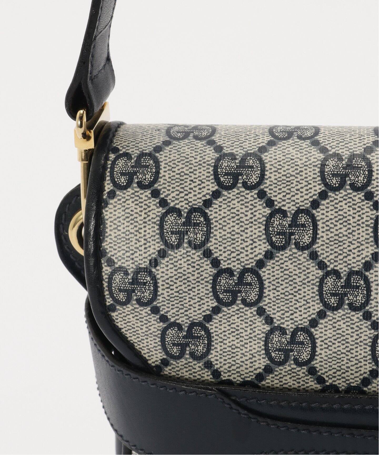 antique GUCCIショルダーバッグ GUCCI GGキャンバスパテントレザーワンショルダーバッグ （staff:156cm