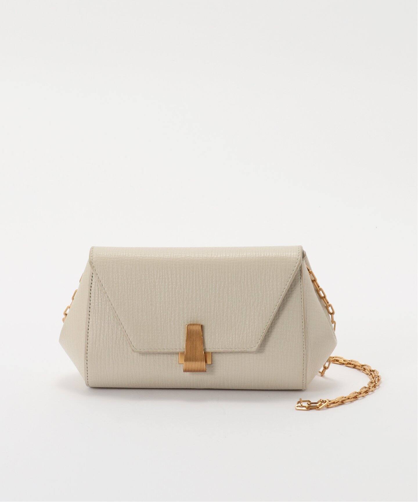 ボッテガヴェネタ パルメラート ショルダーバッグ レザー  ホワイト ゴールド VINTAGE BOTTEGA VENETA/ボッテガ ヴェネタ】Palmellato