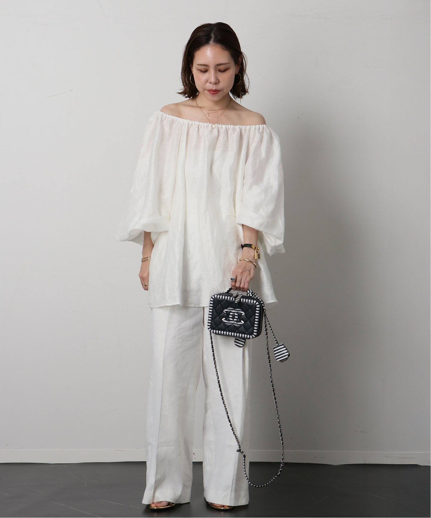 VINTAGE CHANEL/シャネル】CC filigree vanity shoulder（ショルダー