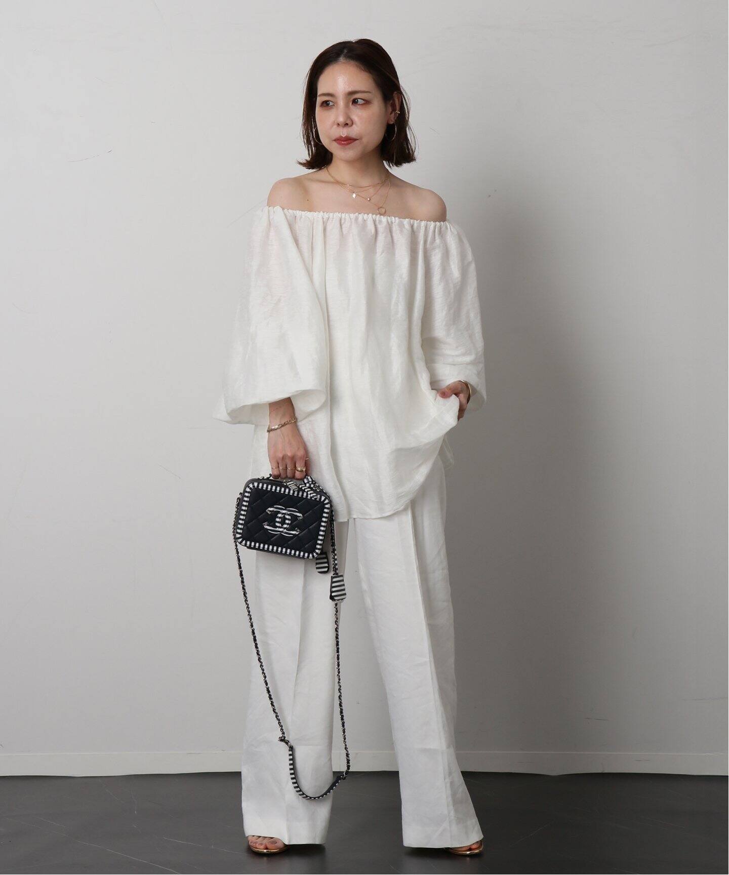 VINTAGE CHANEL/シャネル】CC filigree vanity shoulder（ショルダー