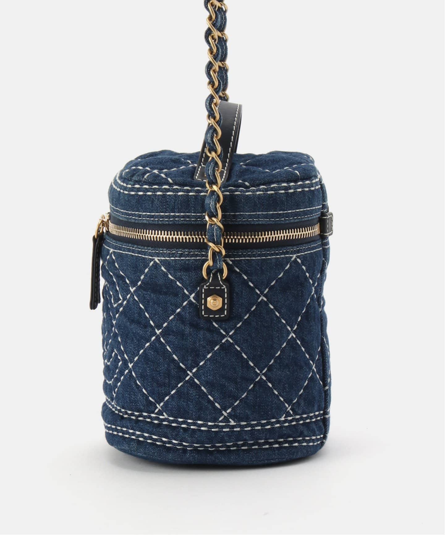 【デニムがお洒落☆】CHANEL ヴァニティバッグ VINTAGE CHANEL/シャネル】バニティショルダーバッグ denim